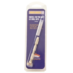 Swivel-top Pin Vice & Five Drill Bits