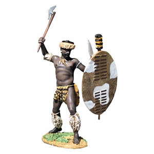 Zulu Attacking with Axe