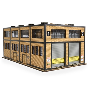 HO/OO Scale Modern Engine House Kit w/Motorised Doors