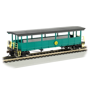 Open-Sided Excursion Car with Seats - Cass Scenic RR