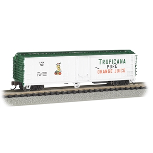 ACF 50' Steel Reefer - Tropicana - White & Green
