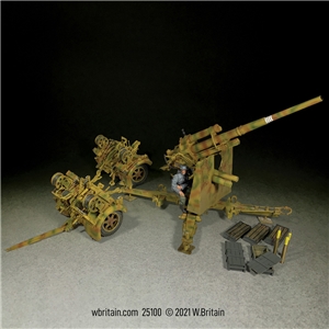German 88mm Flak 36 Dual Purpose Gun with 1 Gunner 12 piece Set