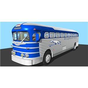 1947 PD-3751 Silverside Bus “Greyhound Lines”