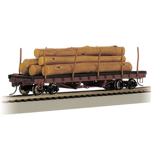 ACF 40' Log Car with Logs - 1906-1935 Version