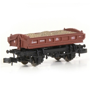 14T 'Mermaid' Side Tipping Ballast Wagon BR Departmental Gulf Red
