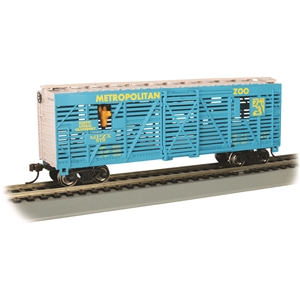 40' Stock Car - Metropolitan Zoo #879 - Llama Transport (Animated)