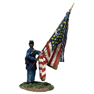 Sgt William Carney, Flagbearer, 54th Massachusetts Inf, ACW