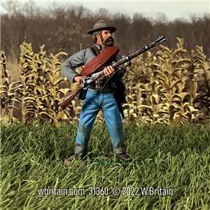 Confederate Infantry Reaching for Cap