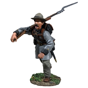 Confederate Texas brigade Infantry Charging at Right Shoulder No 4