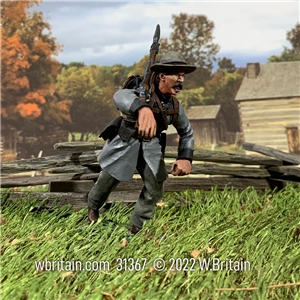 Confederate Texas brigade Infantry Charging at Right Shoulder No 4