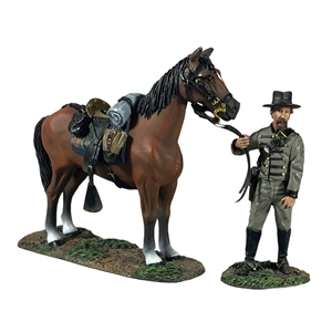 Dismounted Confederate 1st Virginia Cavalryman with Mount, No 1 - 2pcs