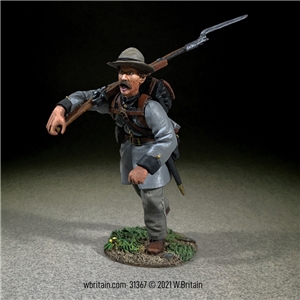 Confederate Texas brigade Infantry Charging at Right Shoulder No 4