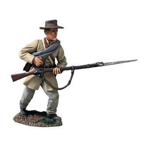 Confederate Infantry in Frock Coat Reaching for Cap No 2
