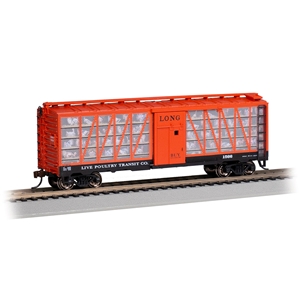 Poultry Car - Live Poultry Transit Co. #1566 - Long With Turkeys