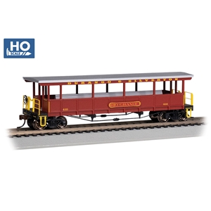 Open-Sided Excursion Car with Seats - Durango & Silverton #410