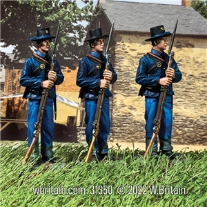 Federal Infantry Standing at Parade Rest