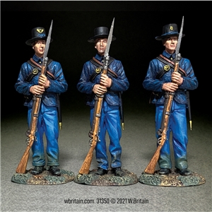 Federal Infantry Standing at Parade Rest