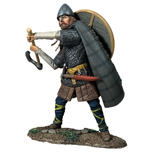 Saxon Attacking with Axe (Abrecan)