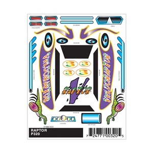 Raptor Stick-On Decals