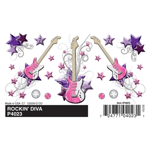 Rockin' Diva Dry Transfer