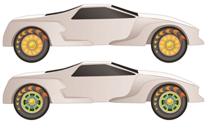 Juiced Wheel Flare® Rub-on Decals