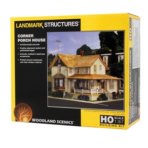 HO Corner Porch House