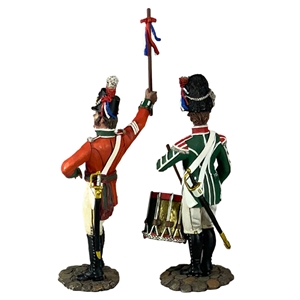 The King's Shilling British Recruiting Sergeant and Drummer, 1812-16