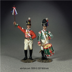 The King's Shilling British Recruiting Sergeant and Drummer, 1812-16