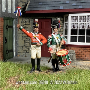 The King's Shilling British Recruiting Sergeant and Drummer, 1812-16