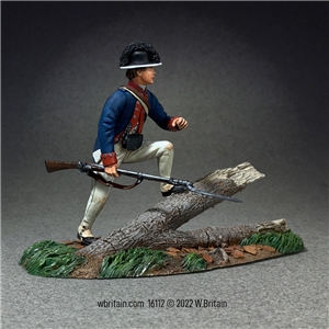 Wayne's Legion of the US Infantryman Advancing over Fallen Timber 1794