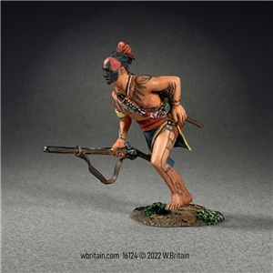 Native American Warrior Running Barefoot