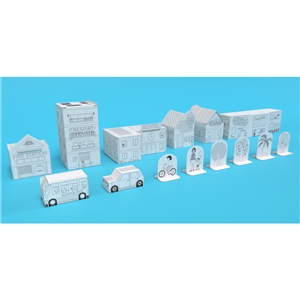 3D Paper Model Kit - City Life