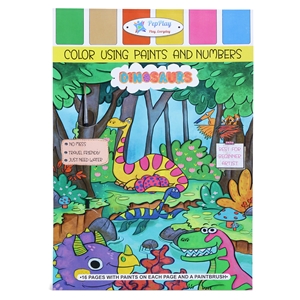 Color By Paint And Number - Dinosaur