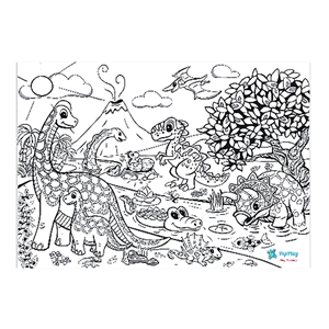 Doodle Placemats Set – Prehistoric Series