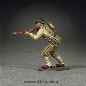 U.S. Infantryman Advancing with Caution, 1944-45