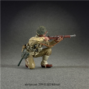 U.S. Armored Infantryman with M1 Garand, Alert, 1943-45