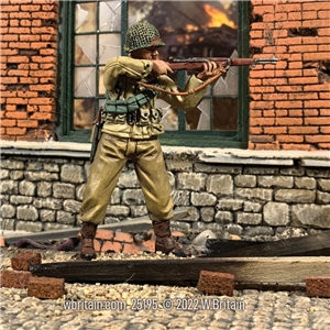 U.S. Infantryman Standing Firing M1 Garand, 1943-45