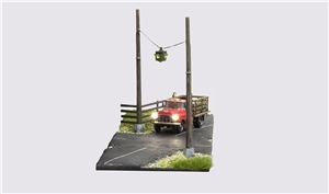 HO Suspended Flashing Lights