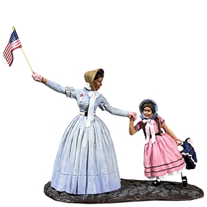 Mrs Egen and Daughter At the Parade, Civil War Era