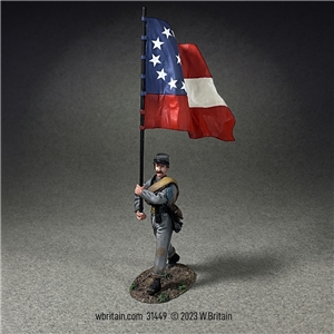 Confederate Infantry Flagbearer with 1st National Colours