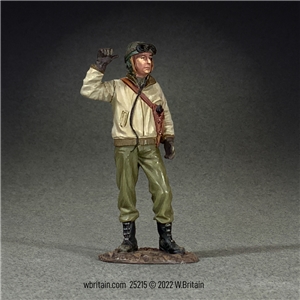 U.S. Tanker Standing Gesturing, Winter, 1944-45