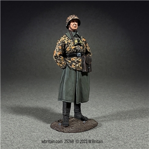 German Waffen SS Officer in Greatcoat and Smock, 1941-45