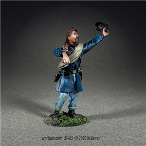 Union Infantry in Frock Coat Cheering