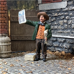 "Read All About It!" Mid 19th Century Newspaper Boy