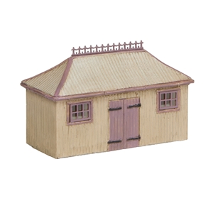 Pagoda Shed and Store Salmon and Cream