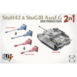 German WWII StuH 42/StuG III Ausf G Mid Production Assault Gun 2 in 1