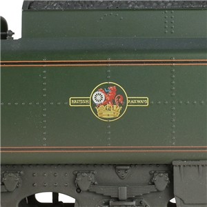 32-511 BR Standard 5MT BR1G Tender 73051 BR Lined Green (Late Crest) Weathered - Crest