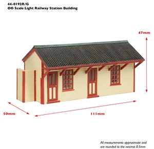 Light Railway Station Building - Red