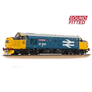 Class 37/0 Centre Headcode 37260 'Radio Highland' BR Blue (Large Logo)
