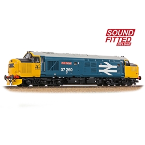 Class 37/0 Centre Headcode 37260 'Radio Highland' BR Blue (Large Logo)